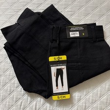 Mario Serrani Italy Ladies' Textured Pull-On Pant Sz Small Black 1806647 NWT
