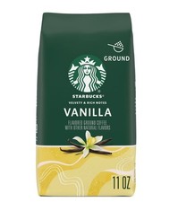 Starbucks Vanilla, Ground Coffee, Flavored Hot or Iced Coffee, 11 oz