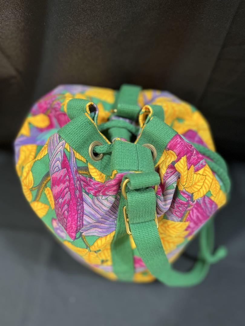 Hermes Drawstring Shoulder Bag Brown Leather Vint… - image 5