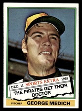 1976 Topps Baseball #146T George Medich Signed Autograph (no COA) *g1