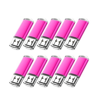 10x USB Stick 2.0 Pink Memory Speicherstick Speichermedien Flash Drive USB 2 GB