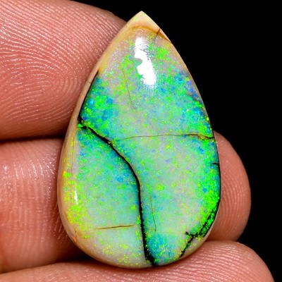 Sterling Monarch Opal Birne Cabochon 7.75 Karat 15x24x3 MM Lose Edelstein lp-39