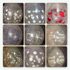 18" Printed Stuffer Balloons 10ct Mixed Brands 5 Different Designs