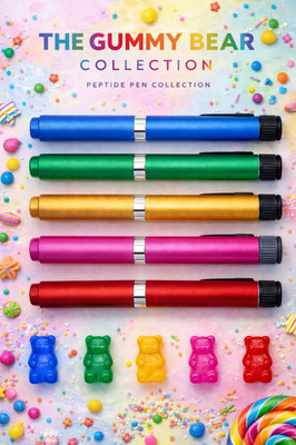 Reusable  Magic Pep Pen Peptides 5 Pen Set - The Gummy Bear Collection