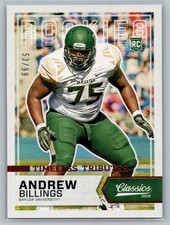 Andrew Billings 2016 Classics Rookie Timeless Tributes Bronze /99 #246