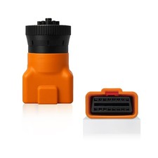 9 Pin J1939 Male to 16 Pin OBD2 Adapter, Heavy Duty Truck Diagnostic Scanner Con