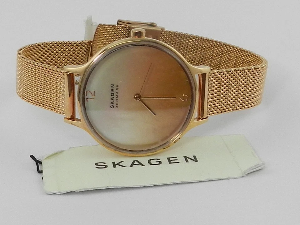Skagen Women's Anita Quartz Three Hand Rose Gold-Tone Stainless Steel Watch - Image 2 of 4
