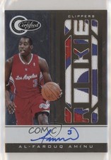 2010-11 Totally Certified Rookie Gold Signatures 16/25 Al-Farouq Aminu Auto 3c7