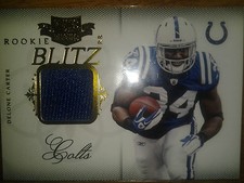 2011 Panini Plates & Patches Rookie Blitz #14 Delone Carter Jersey #273/299 MINT