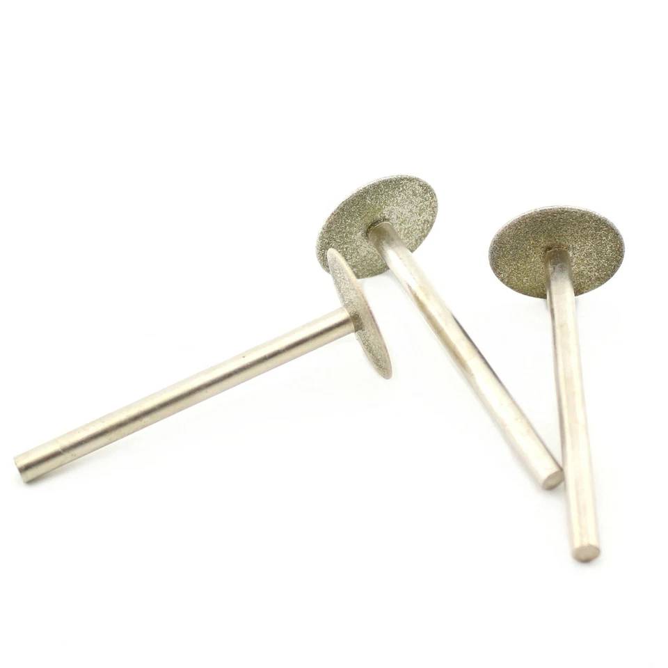 3Pcs 20 25 30mm Thin Disc T Head Diamond Burrs Grinding Bits Carving Stone Tools - Image 4 of 4