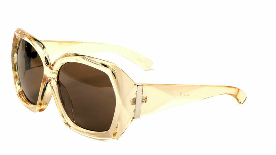 Oversized Jackie O Faceted Sunglasses - Large Geometric Designer Shades, UV400, Boho Style 8 thumbnail image