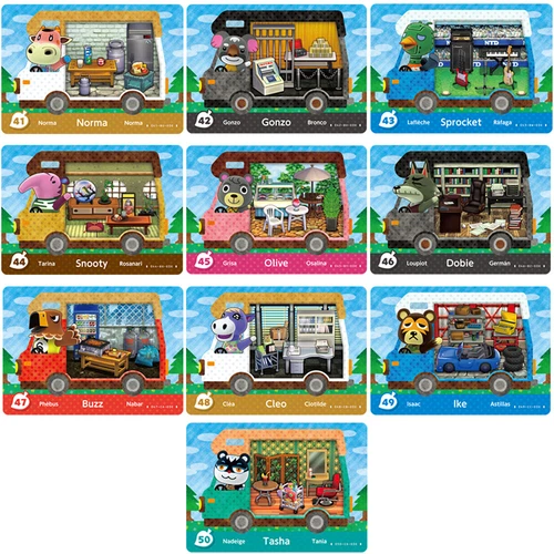 50Pcs Animal Crossing Mini RV Game Cards for NS Switch 22 X 30mm - Picture 7 of 7
