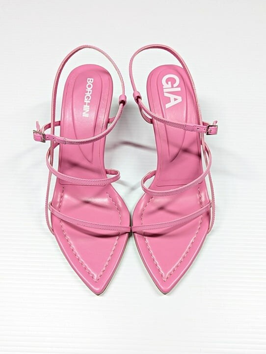 Gia Borghini Women's Gia 26 Strappy Wedge Sandals Pink Size Gia Borghini Women's Gia 26 Strappy Wedge Sandals Pink Size