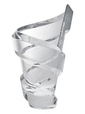 Baccarat 2611740 Crystal Spirale Small Vase MSRP $850