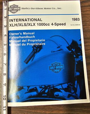 HARLEY-DAVIDSON GLIDES オーナーズマニュアル Harley Davidson 1983 Sportster Ironhead XLH/XLS/XLX International