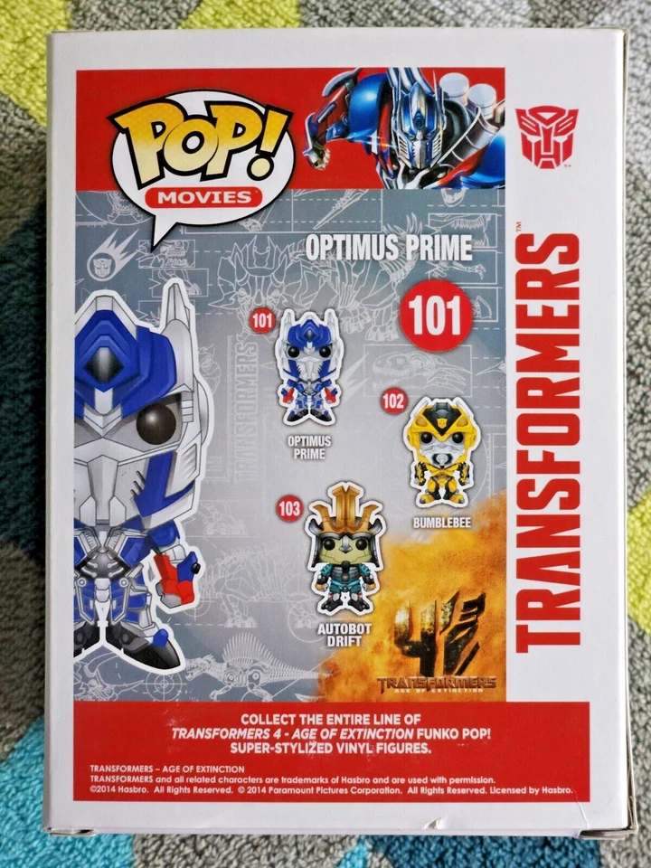 Optimus Prime Pop 101 - Transformers Funko Pop! Vinilo 2014 abovedado + protector Foto 4 de 4