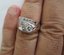 14K Gold Diamond Men's Ring Diamond 1/2 Carat F-SI/VS2  7.80 Grams Value 5,900