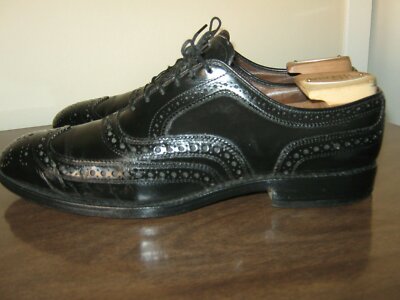 Allen Edmonds Wingtip Oxfords McAllister Leather Men's 8.5 D Hard
