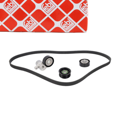 febi Keilrippenriemensatz für FORD FIESTA 7 1.0 EcoBoost 1.1 Ti-VCT ohne Klima