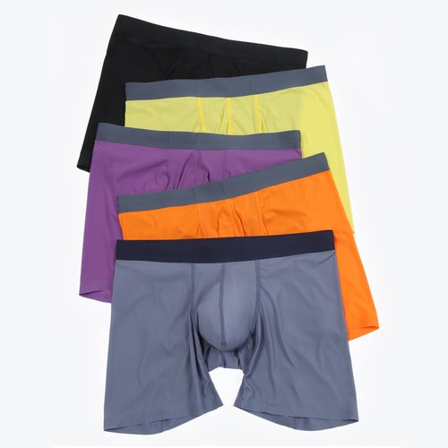 Men Boxer Shorts Soft Seamless Underwear Ice Silk Sexy Thin Panties Underpants ∂ - Picture 5 of 26