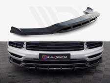 Maxton Design Front Splitter for Porsche Cayenne Coupe MK3 Gloss Black ABS