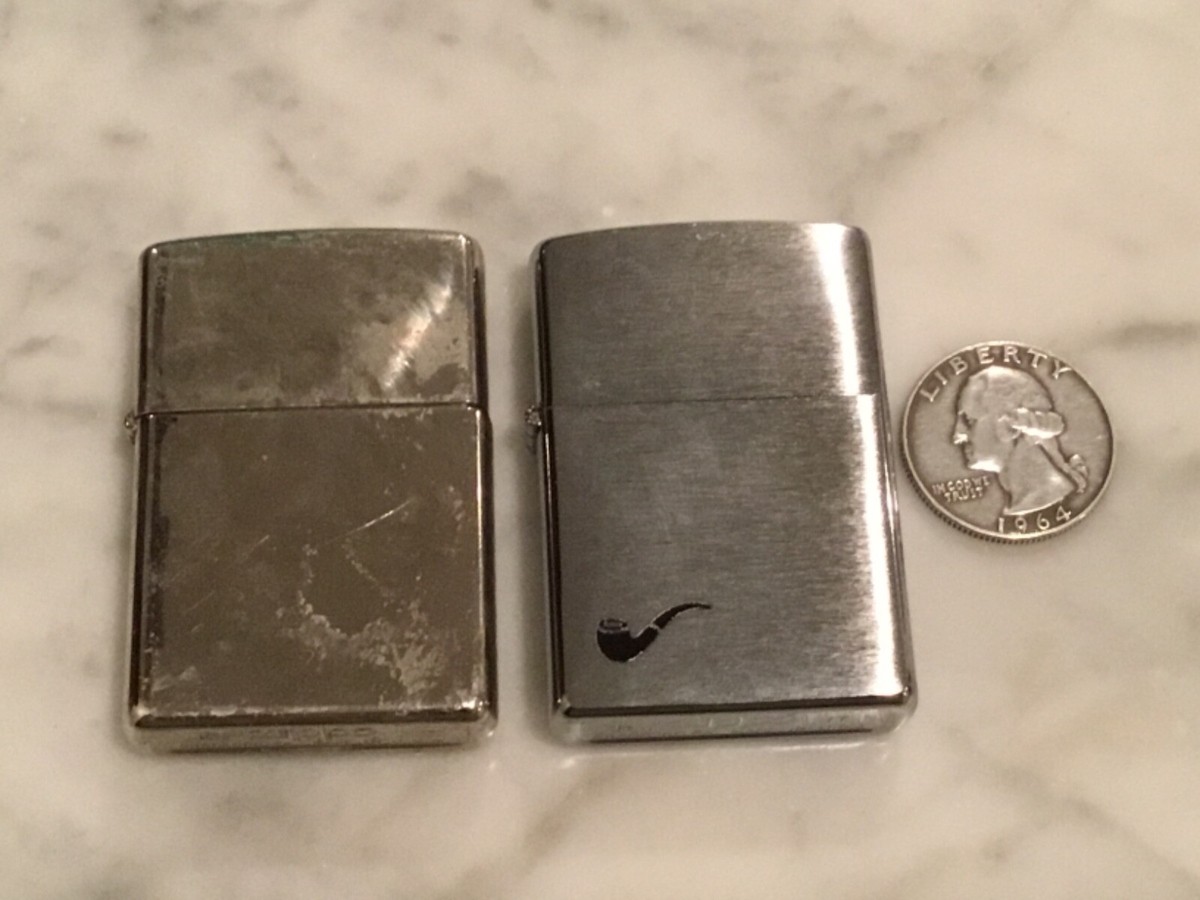 コレクション ZIPPO BRADFORD  PA VTG LOT 2 ZIPPO LIGHTERS EARLY CHROME BRADFORD, PA MOD
