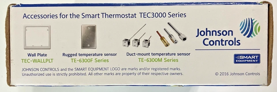 Termostato inteligente Johnson Controls serie TEC3000, TEC3610-00-000 nunca usado Foto 3 de 4