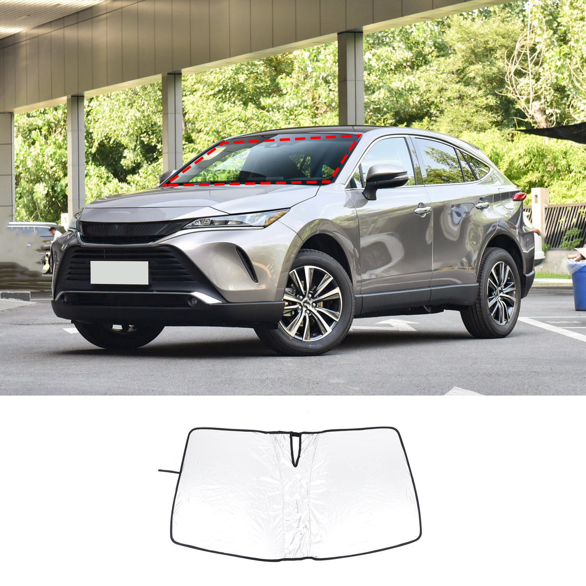 COVERCRAFT TOYOTA HARRIER サンシェード For Toyota Harrier 2024 Windshield Folding Sun Shade Sun
