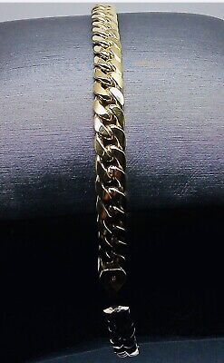 Genuine 10k Yellow Gold Miami Cuban Bracelet 6mm Link 9.5 Genuine 10k Yellow Gold Miami Cuban Bracelet 6mm Link 9.5