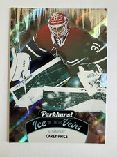 2021-22 Parkhurst Hockey Ice In Their Veins INSERT #IV-10 Carey Price CANADIANS