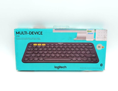 Logitech K380 Multi Device Wireless Tastatur - Grau Spanisch QWERTY (920-007576)