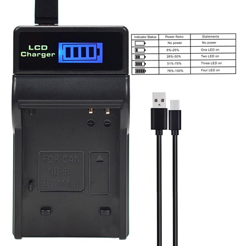 USB Battery Charger for Panasonic DMW-BCM13 DMC-FT5 DMC-FT6 TZ60 TZ61 TZ70 TZ71 - 第 1/6 張圖片