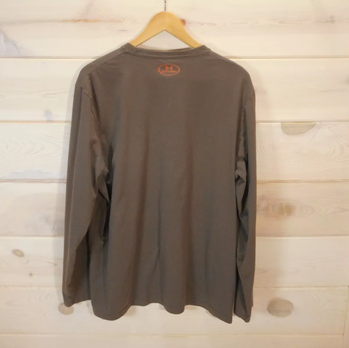 Brown long sleeve under armour sale