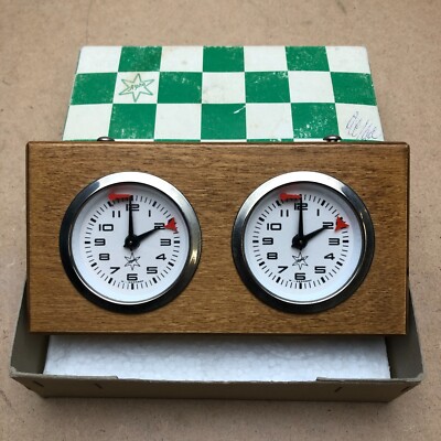 Alpha No 525 Chess Clock Alpha 525 Schach Uhr in OVP Defekt