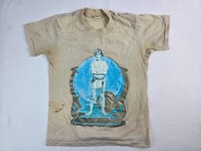 Vintage 1979 Star Wars Luke Skywalker Kids Youth T-shirt tan Medium 14"x 18"