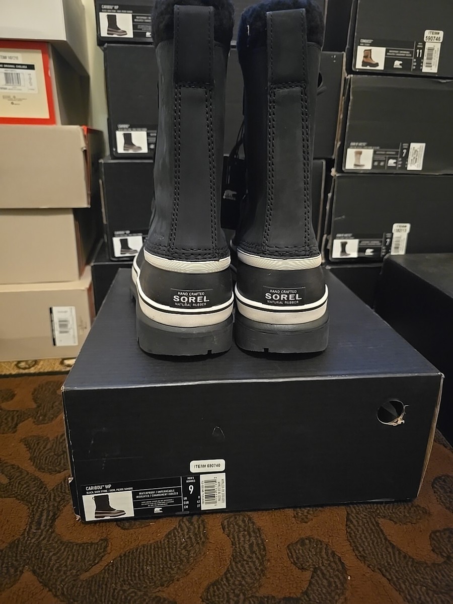 Sorel Caribou WP Men\'s Snow Boots – Size 9 US – Black/Dark Stone – New, Open Box SOREL Men Caribou | eBay main image 2