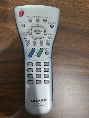 SHARP  remote control for flat panel  LCD TV GA169WJSA silver
