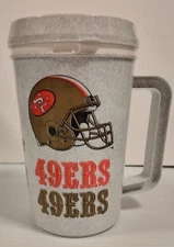 49ERS Football 1990's 22oz Insulated Beverage Mug Betras USA