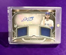 2021 Topps Museum Collection Bo Bichette Triple Relic Autograph /199 Auto Jersey