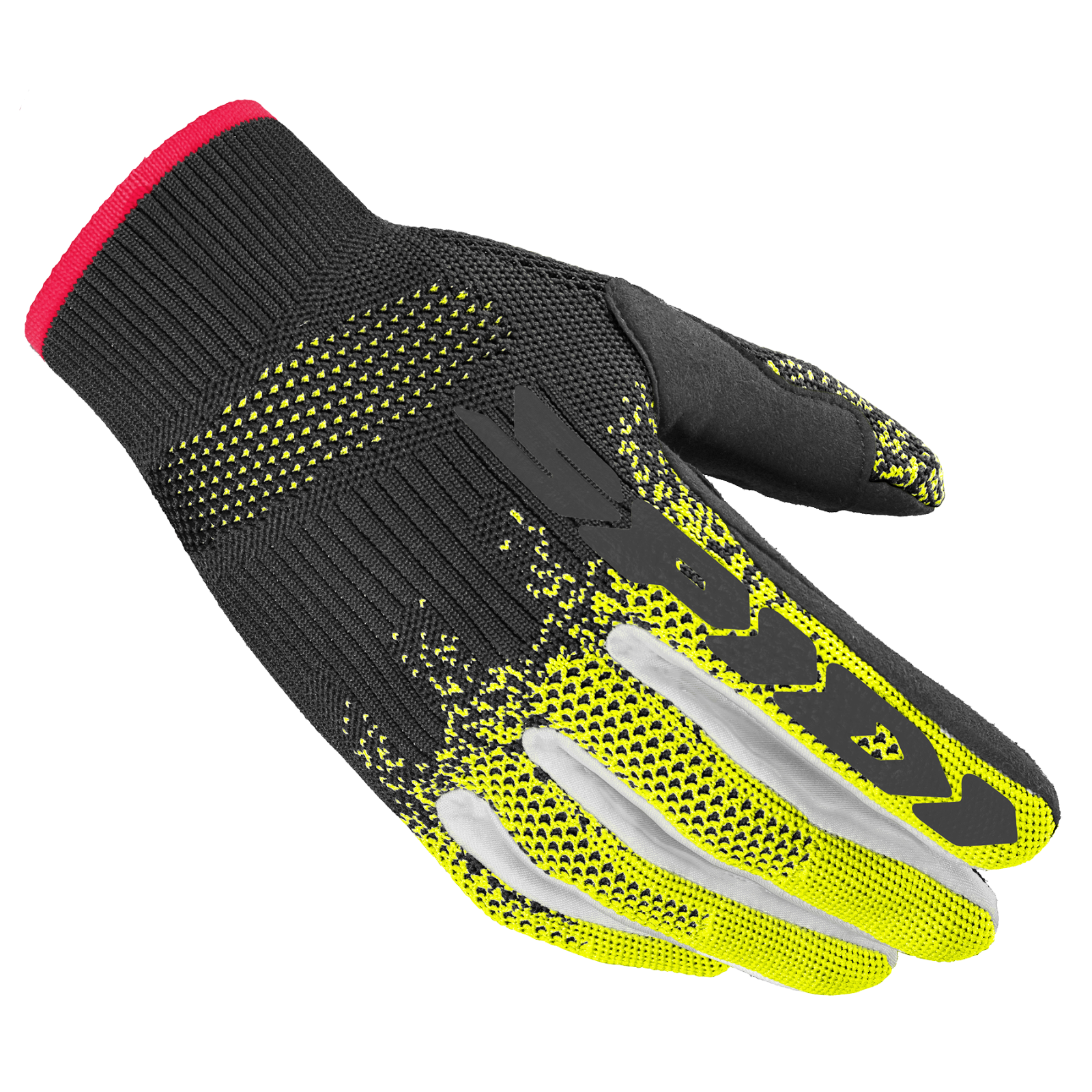 ''GUANTO GLOVE  X-KNIT NERO GIALLO FLUO SPIDI  SIZE S