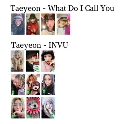 TAEYEON SNSD ALBUM SOLO WHAT DO I CALL YOU - INVU PHOTOCARD GIRLS