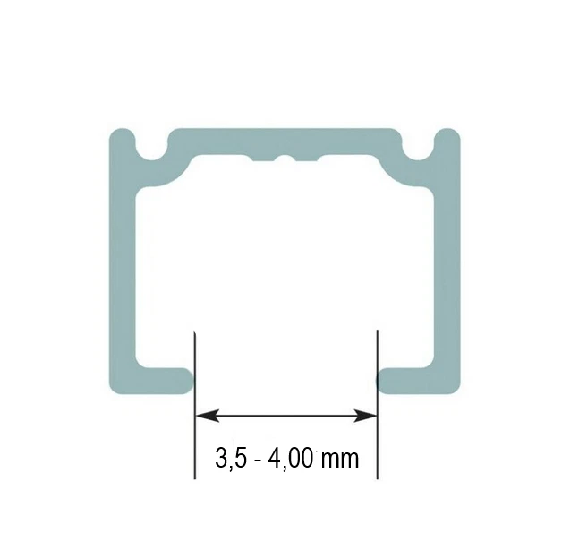 Rewagi ® 20 - 200 curtain click glides - folding hooks - 3.5-4 mm running groove original - Image 4 of 4