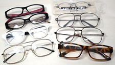 Lot of 8 Eyeglass and Sunglasses Lot Mix of Men Women Vintage Retro Frames