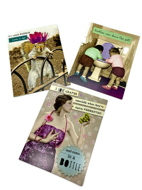 Leanin’ Tree Card Assortment Make 'Em Laugh w/ Custom Postcard and Sticker - Image 4 of 4