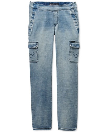 Seated Mosset Pocketed Jeans Blue 