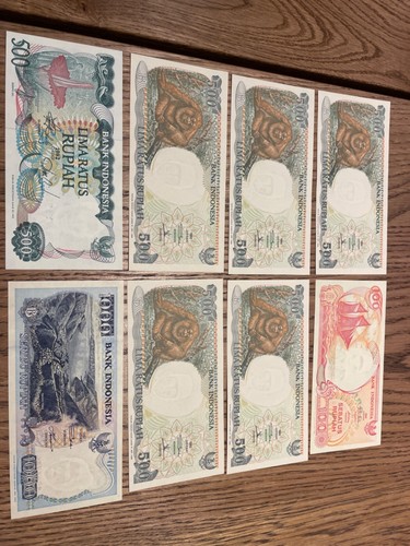SCHÖN KNACKIGE BANKNOTEN INDONESIENS VON 1982-1999 - Bild 1 von 5