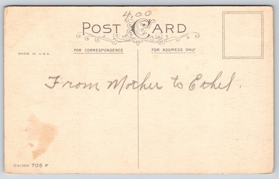 Best WishesPink & Yellow Roses On Plain BackgroundMade In USAStecher