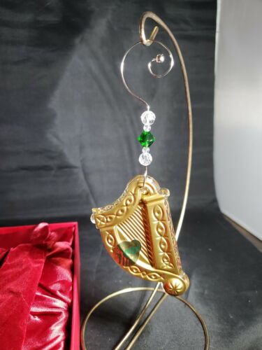 2014 Annual Waterford Crystal Gold Harp Christmas Ornament 164964 - Bild 5 von 8