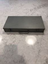 Vintage Brumberger 35MM Photo Slide Coin Flip Metal Storage Case Box 150 Slots