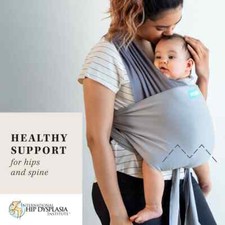 Moby Easy-Wrap Baby Carrier - Smoked Pearl SEE PHOTOS 